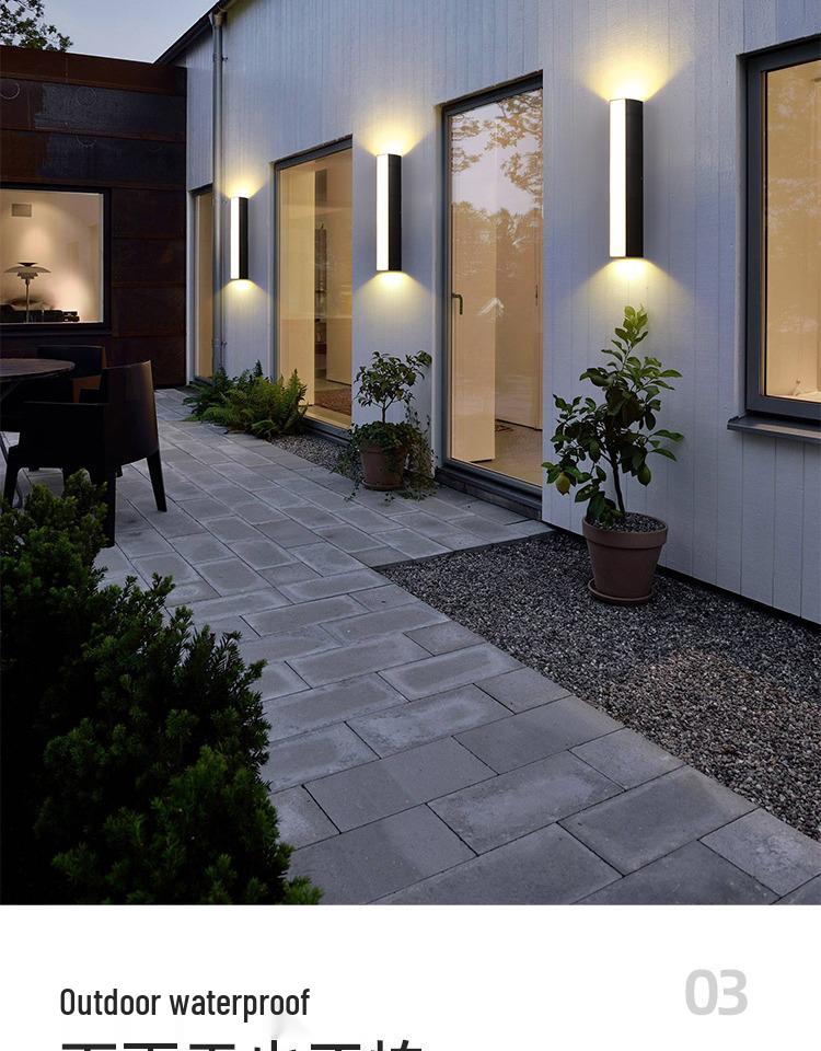 LED Waterproof Outdoor Wall Light for Balcony, Courtyard, and Gate