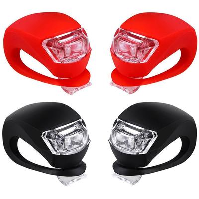 Luci per rane: Luci per bici a batteria 2032 e fanalini posteriori in silicone per bici a scatto fisso e mountain bike