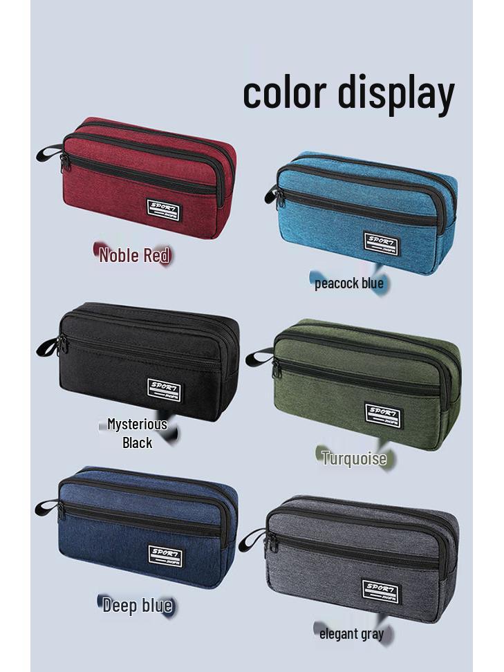 Multi-Layer Waterproof Pencil Case for Students - Large Capacity Stationery Bag