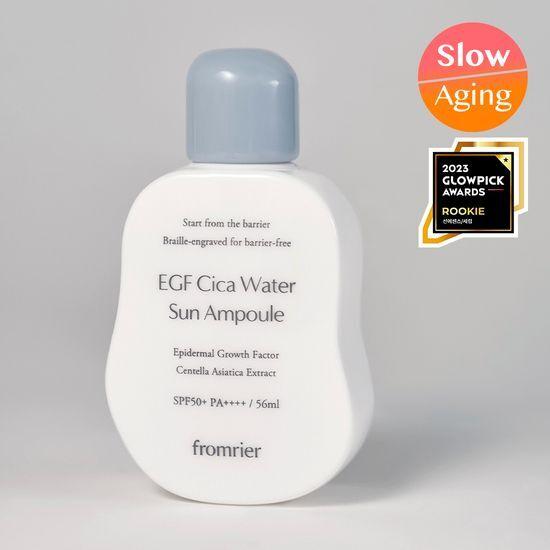 Choose 1 of 2 FROMRIER Vegan EGF Cica Sun Ampoule Water/Soft