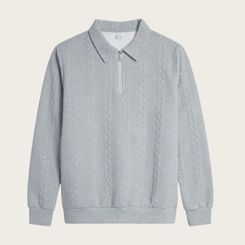 

Spring And Autumn Jacket For Young Men, Casual Long-Sleeve Knit Sweater, Men Zip-Up Sweatshirt 3XL світло-сірий колір