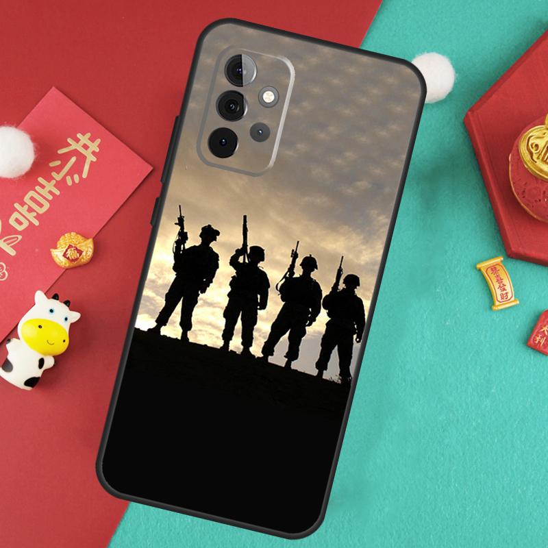 Camo Military Army Case For Samsung Galaxy A34 A54 A14 A15 A25 A35 A55 A53 A33 A13 A52 A32 A12 A51 A71 Cover