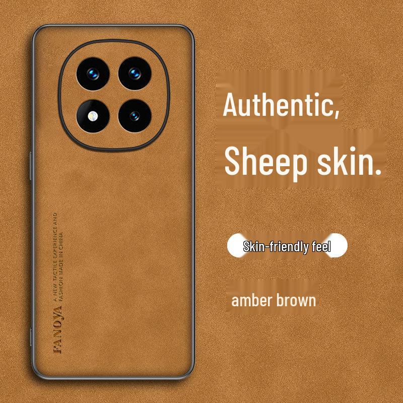 Redmi Note 14 Pro Lambskin Anti-Fall Phone Case