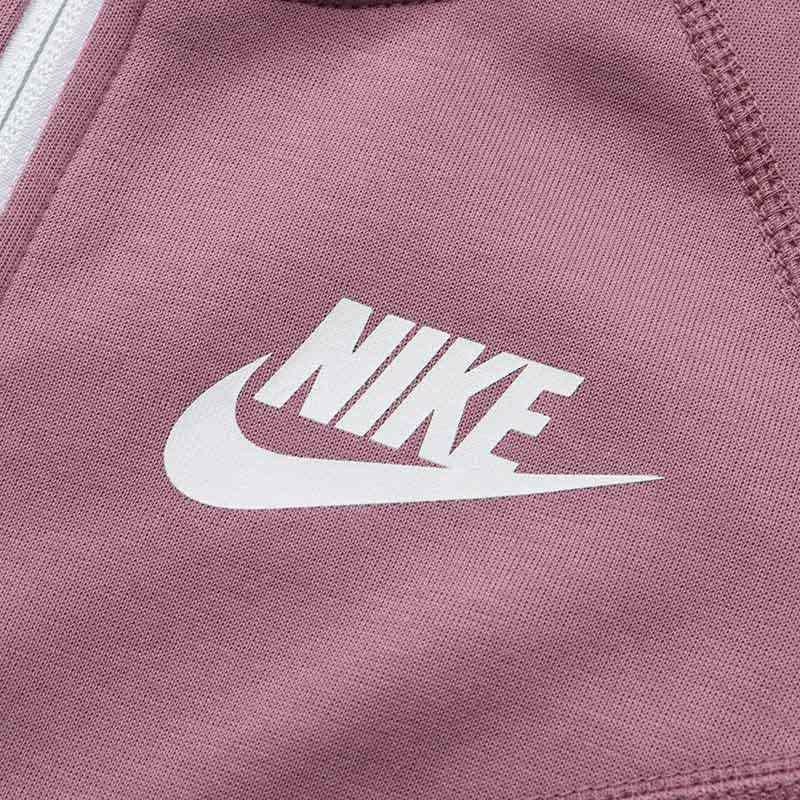 Nike Logo Print Solid Color Sports Jacket Women Jackets Purple 930760-515