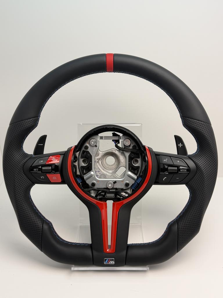 M Sport Steering Wheel for BMW Flat Bottom F01 F06 F10 F11 F12 F20 F21 F22 F25 F26 F30 F31 F32 F33 F34 F36 M3 F80 M4 F82 M5 F90