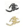 Metal Skull Hand Hair Clip Silver Punk-inspired Art Skull Embellishment Metal Halloween Hair Securing Claw Hair Clip for Women