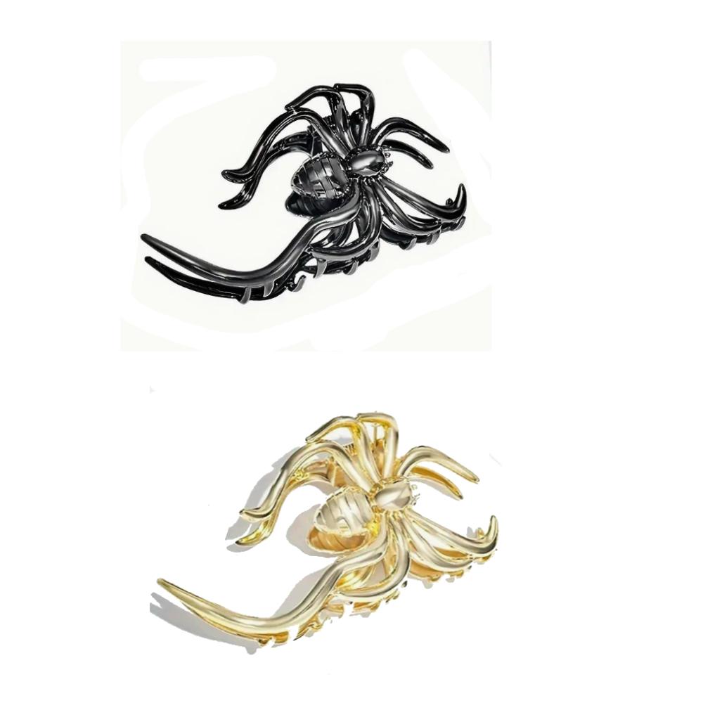 

Metal Skull Hand Hair Clip Silver Punk-inspired Art Skull Embellishment Metal Halloween Hair Securing Claw Hair Clip for Women