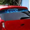 1PC Blue Flame Tiger Car Stickers for DIY Auto Front and Rear Windshield Truck Suv Waterproof Window Vinyl Decals Self-adhesive