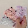 Cat Shaped Makeup Comb Wide Toothed Hairdressing Comb Portable Acetate Comb  Barber Shop Salon