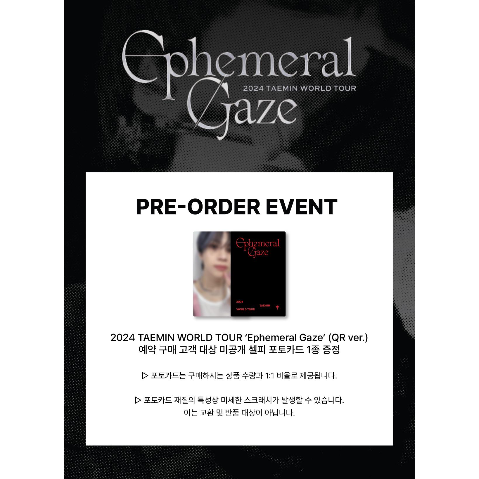 

[Предзаказ] МИРОВОЙ ТУР TAEMIN 2024 [Ephemeral Gaze] QR-версия. POB Standard