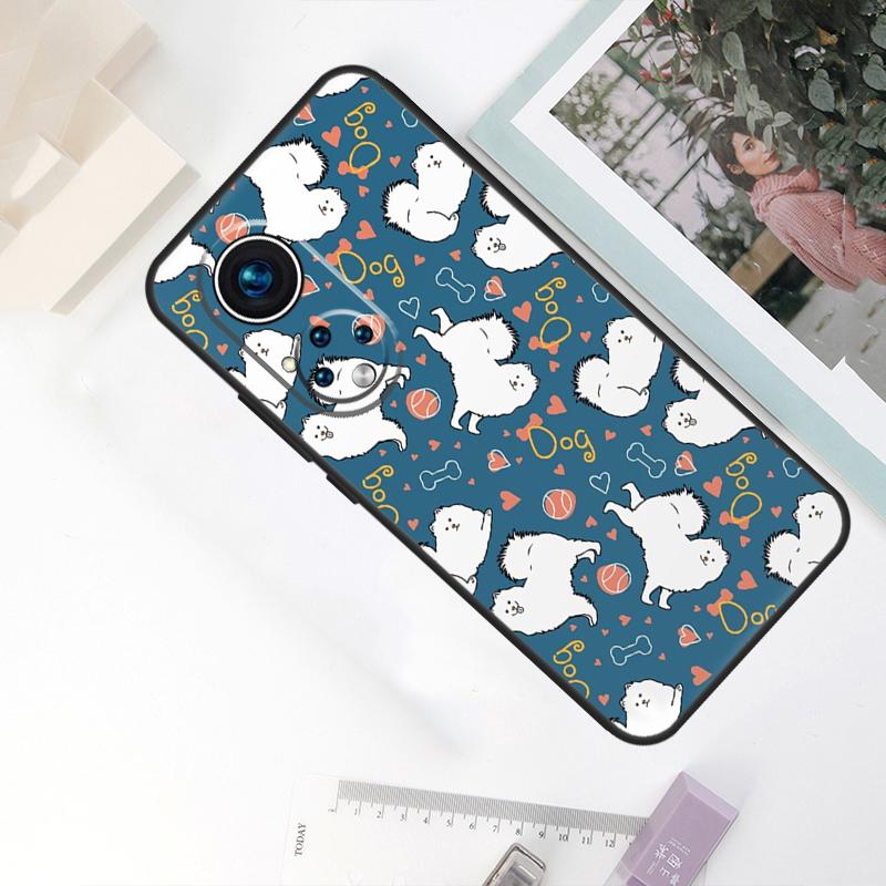 

Samoyed Puppy For Honor Magic 8 Pro 6 7 Lite Case For Honor 200 400 50 70 90 X8c X8b X9a X9b X9c X9d Win RT Honor 400