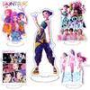 Anime KPop Demon Hunters Acrylic Stand Desktop Decor Cartoon Anime Figure Rumi Mira Zoey Sussy Dolls Fans Gift