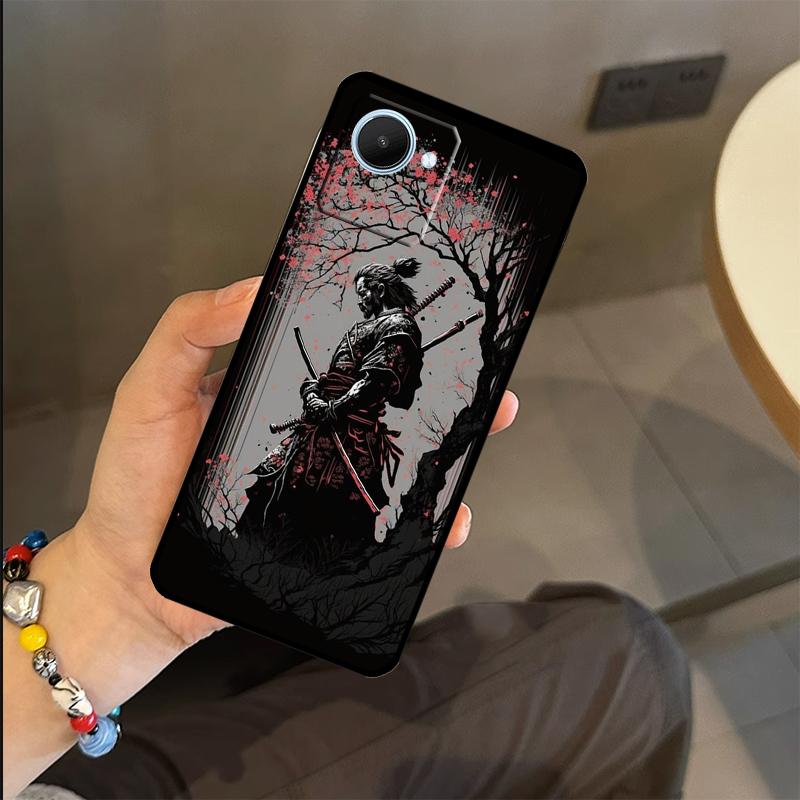 Japan Ninja Samurai Red Sun Case For Realme C53 C55 C51 C25 C63 C61 C65 C67 C71 C75 GT6 GT7 Pro 11 12 13 14 15 Pro Plus
