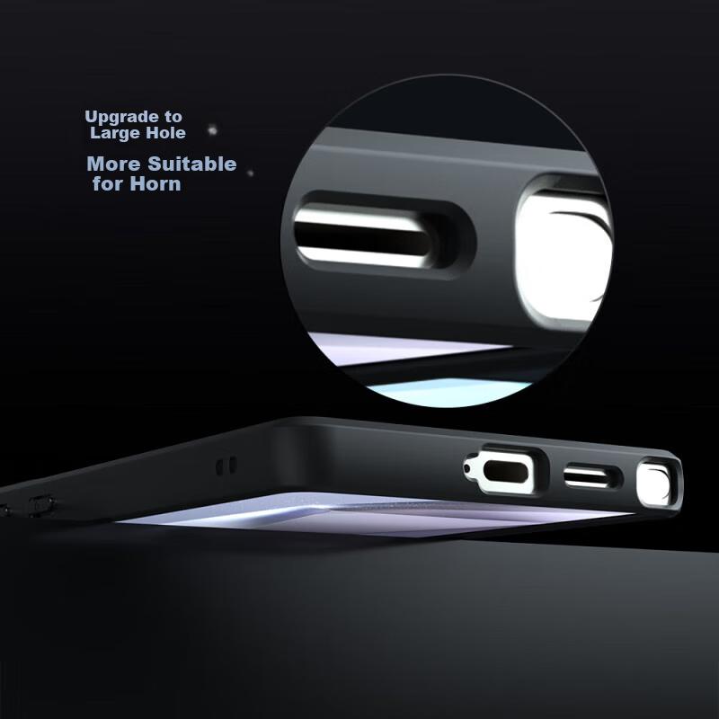 Phone Case for Samsung S25 Ultra, MagSafe Compatible Soft Edge with Full Lens Protection, Shockproof Frosted Anti-Fingerprint Ultra-Thin Case, Black