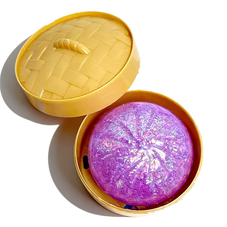 Jucărie squishy Găluște cu sclipici Bun Baozi Găluște Cutie Misterioasă Mâncare Colorată Squishy Jucărie Senzorială Fidget Jucărie Anti Stres de Strâns