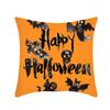 Halloween Throw Pillow Cover Linen Print Halloween Home Decor Cushion Cover Sofa Cushion Back Cushion