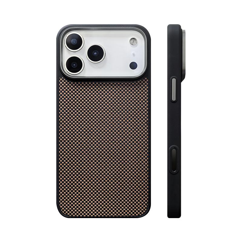 Applicable To Apple 17ProMax Aramid Fiber Magnetic Suction 17Pro Naked Feeling 17 Soft Edge Mobile Phone Case