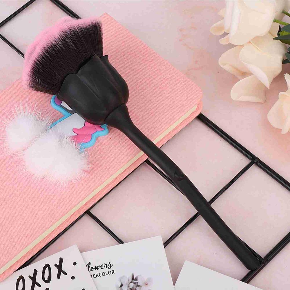 Multifunctional Nail Art Brush Rose Shape Design Manicure Brush Makeup Brush For Acrylic Nails