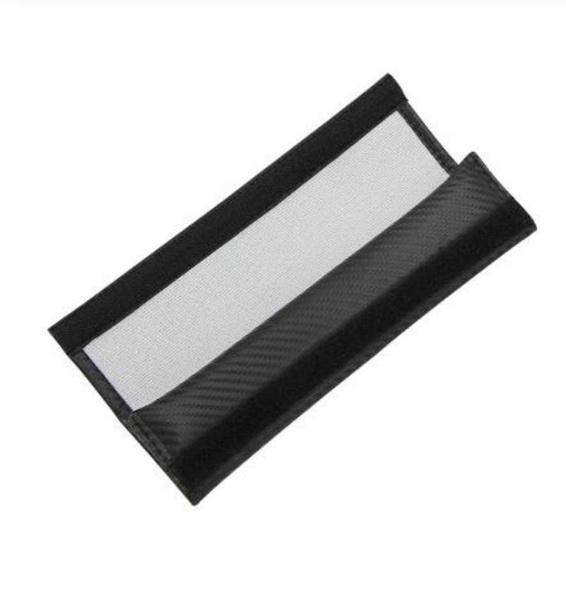 2 pieces car seat belts covers pads for Golf 4 5 6 MK5 MK6 MK7 CC B6 B7 golf 7 gti Polo Carbon fiber padding belt shoulder sleeve