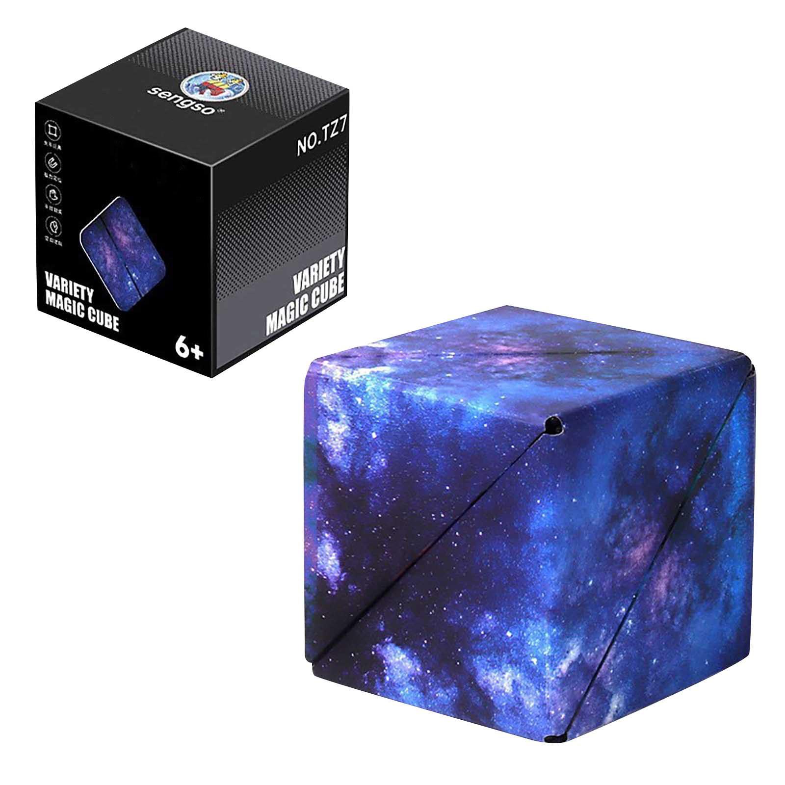 

3D-магнитный MagicCube, 72 формы, разнообразные головоломки с геометрическими блоками One Size синий