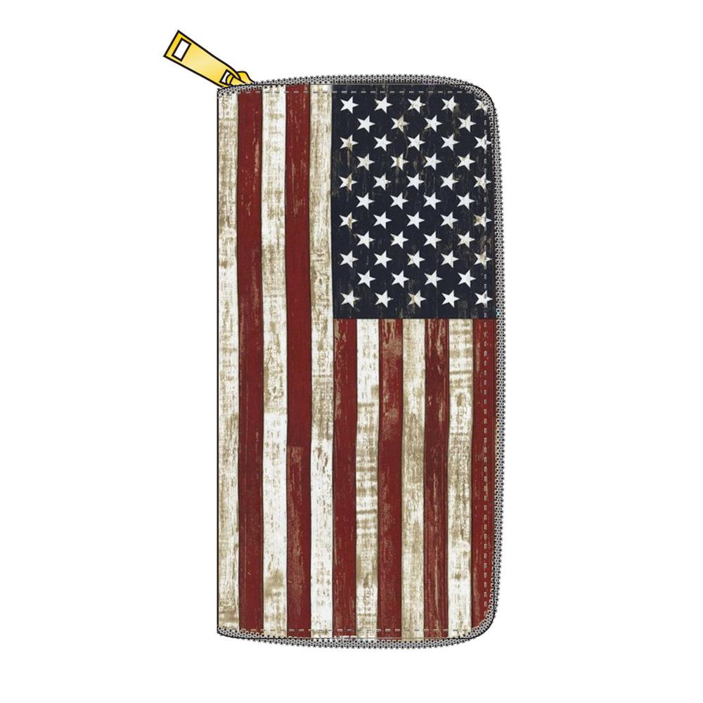 

Кошелек с длинной молнией с рисунком