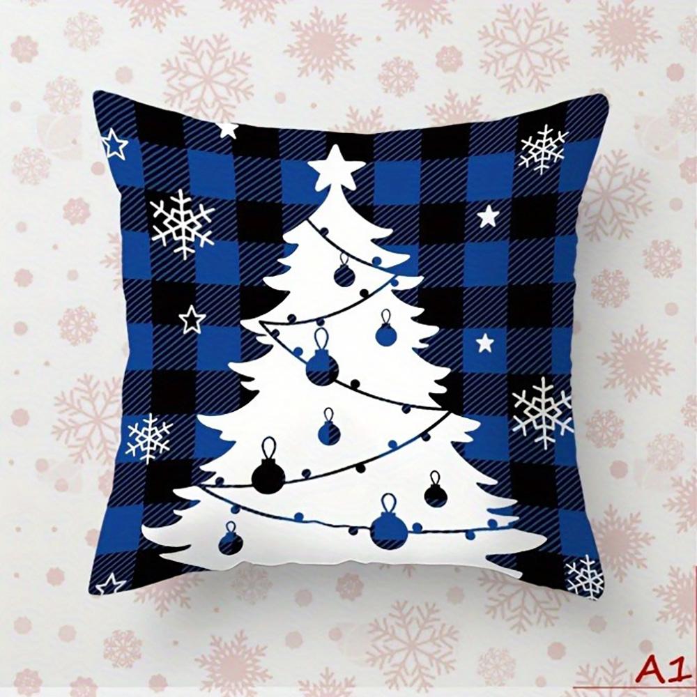 Christmas Themed Pillowcases: Festive Designs for a Cozy Holiday! Sofa Room Cushion Cover Home Decoration New Year Gift