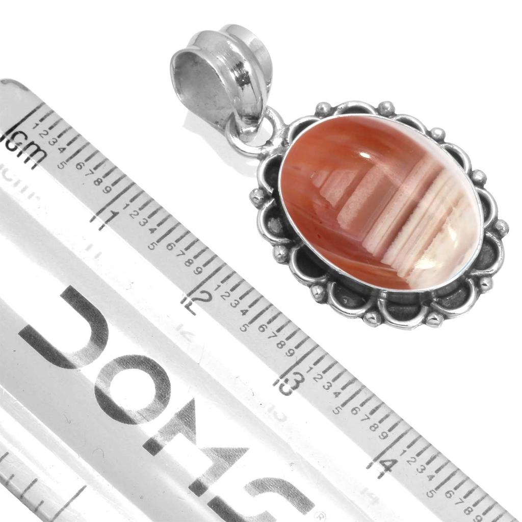 925 Sterling Silver Pendant Women Gemstone Handmade Jewelry Anniversary Gift Amazonite Angelite Blue Opal Botswana Agate Mohave Azurite Chrysocolla