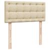 Vidaxl Continental Bed With Mattress, Cream, Fabric, 80X200 Cm