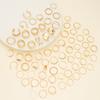 70Pcs/Set Retro Boho Crystal Ring For Women Geometry Pearl Heart Butterfly Gold Color Ring Set Fashion Party Jewelry Accessories