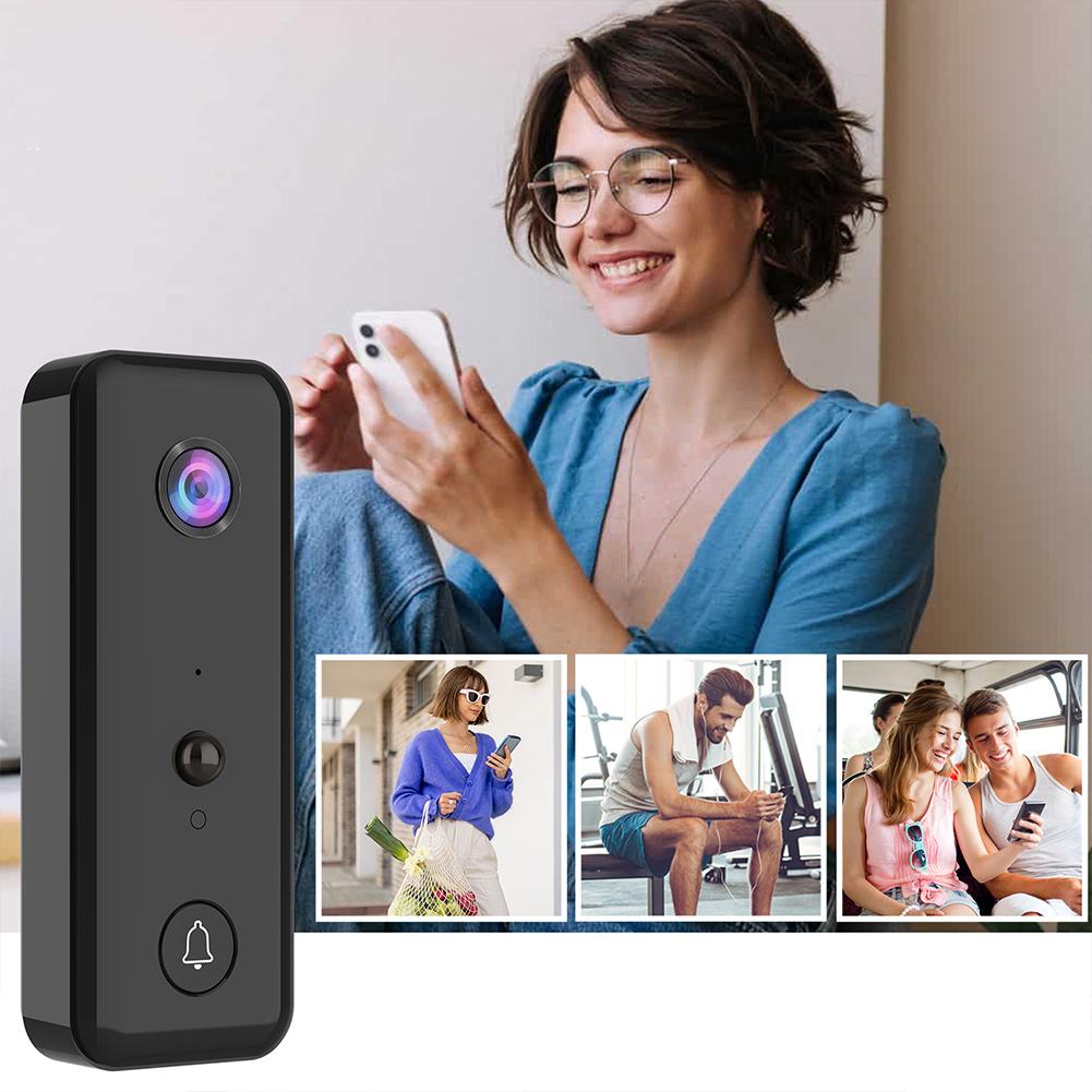 Doorbell with Camera 2-Way Audio Wireless Video Doorbell PIR Motion Detection for Home Wireless Doorbell Ring Doorbell Door Bell