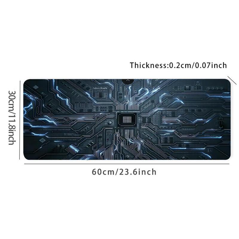 Extra-Large Gaming Mouse Pad Technology Chip Non-Slip Artistic Desk Mat Gamers and Office Gift for MousePad Desk Computer Mouse