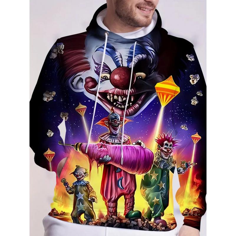 2025 Men's Autumn/Winter Bestseller Halloween 3D Print Hooded Sweatshirt