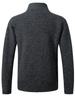 Men's Korean Style Thickened Warm Knit Stand Collar Zipper Sweater