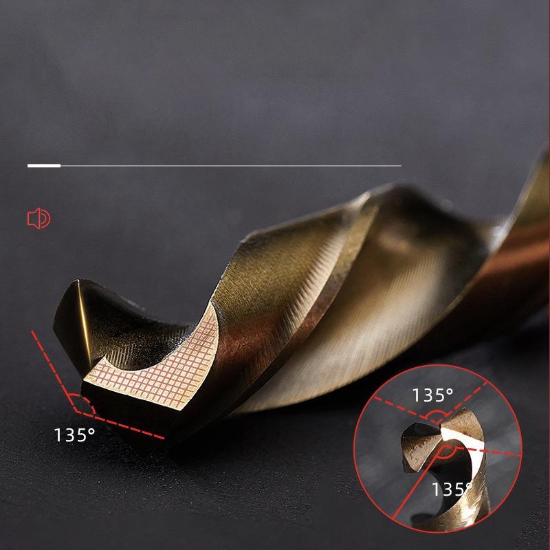 1pc/10pcs 1mm-14mm HSS M35 Cobalt Coated Twist Drill Bit Set Core For Wood Metal Hole Cutter Stainless Steel Wood Metal Drilling