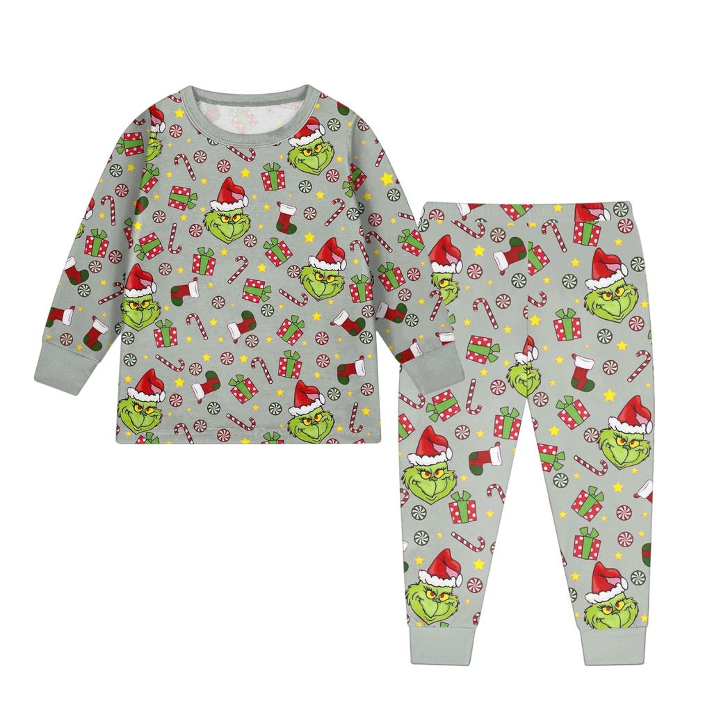 Children's Fashion Suit Skirt Round Neck Long Sleeve Top Pants