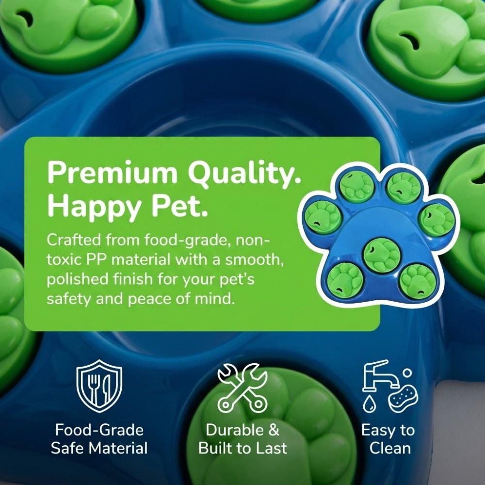 Non-Toxic Interactive Puzzle Feeder Bite-Resistant Colorful Dog Slow Feeder Interactive Feeding Supplies Dog Food Hiding Bowl