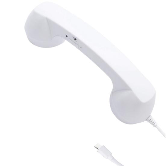 Vintage Select Phone Handset USB-C Plug-and-play Audio Phone Device for Smartphone Noise-Canceling Phone Accessory