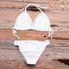 Women's new fashion hollow  top with hand-woven bikini swimsuit