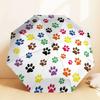 1pc Paw Prints Pet Lover Automatic Folding Umbrella, Heavy Duty 8 Rib Iron Frame,  Suitable for Travel, Daily Use, Birthday, Decor Gift m0104009