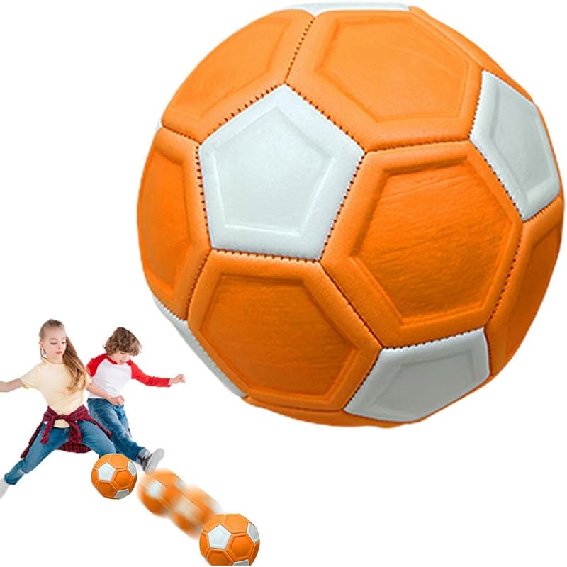 Magischer Fußball, Kurvenball, Inklusive Luftpumpe, Größe 4, 20,5 cm Durchmesser, Luftwiderstand, Panelstruktur, Perfekt für Schüsse, Spiel, Training,