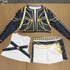Girls K-pop Rumi Zoey Cosplay Huntrix Costume 3D Print Demon Hunters Mira Stage Costumes Girls Halloween Party Clolthes Set
