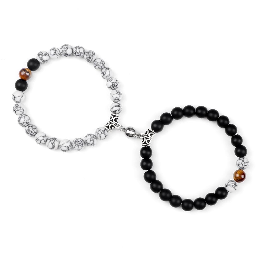 Magnetverschluss Armband Set für Paare und Freunde - Einfaches elastisches Design