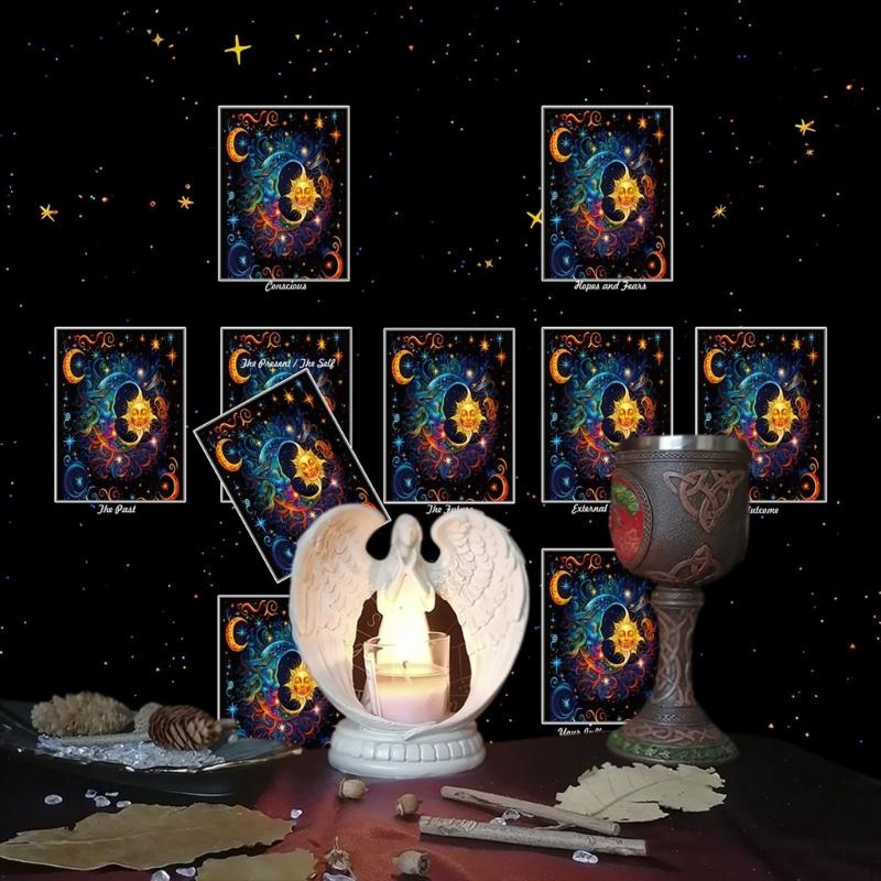 Скатертина для читання карт Астрологія Скатертина для Таро Ворожіння Скатертина для вівтарів Тканина для вівтарів Аксесуари для настільної гри для ворожінь