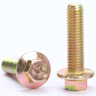 Grade 10.9 Zinc Flange Hex Bolt with Anti-Slip Washer (M4-M10)