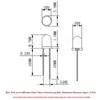 5mm High Brightness LED Lamp Beads, Transparent, Multi-color, Round Head, Long Leg, Direct Plug