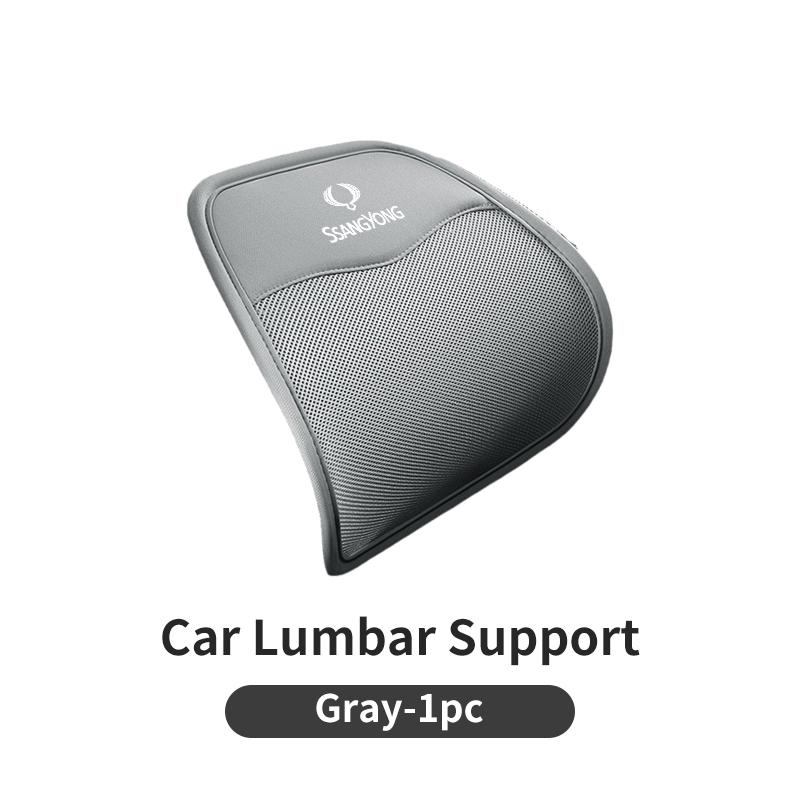 

Car Lumbar Cushion Breathable Seat Mesh Cushion Backrest Cushion Long Sitting For SsangYong Actyon Korando Rexton Kyron Rodius