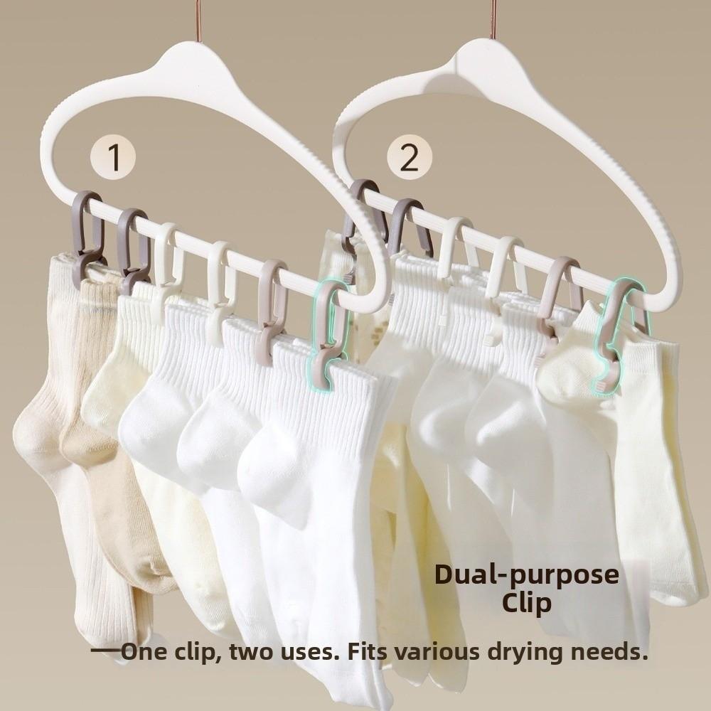 20pcs PP Clip Clothes Hanger Windproof Clothes Hangers New Clothesline Clips  Home Laundry