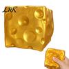Hand Exercise Stress Balls Golden Cheese Relief Toy, Giant Cube Squeeze Tactile Sensory Toys Simulated Food Pinch Toy for Anxiety Reduction & Boredom