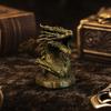 Dragon Head Figurine, 3D Printed Fantasy Dragon Head Statue, Mythical Animal Sculpture for Home Office Desk Decor, Gift for Collectors