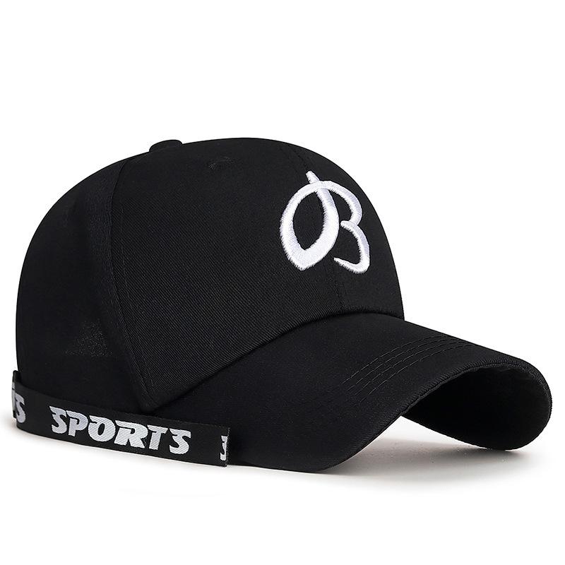 Spring Summer Letters Embroidered Ribbon Cap Young Men Women Couple Baseball Cap Sun Visor Hats Fishing Hat Peak Cap